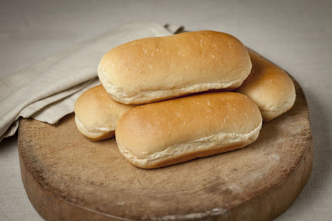 Hot Dog, Egg White 6" Hinged (12 Pack)