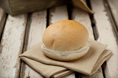 Hamburger, White Kid Plain (6 Pack)